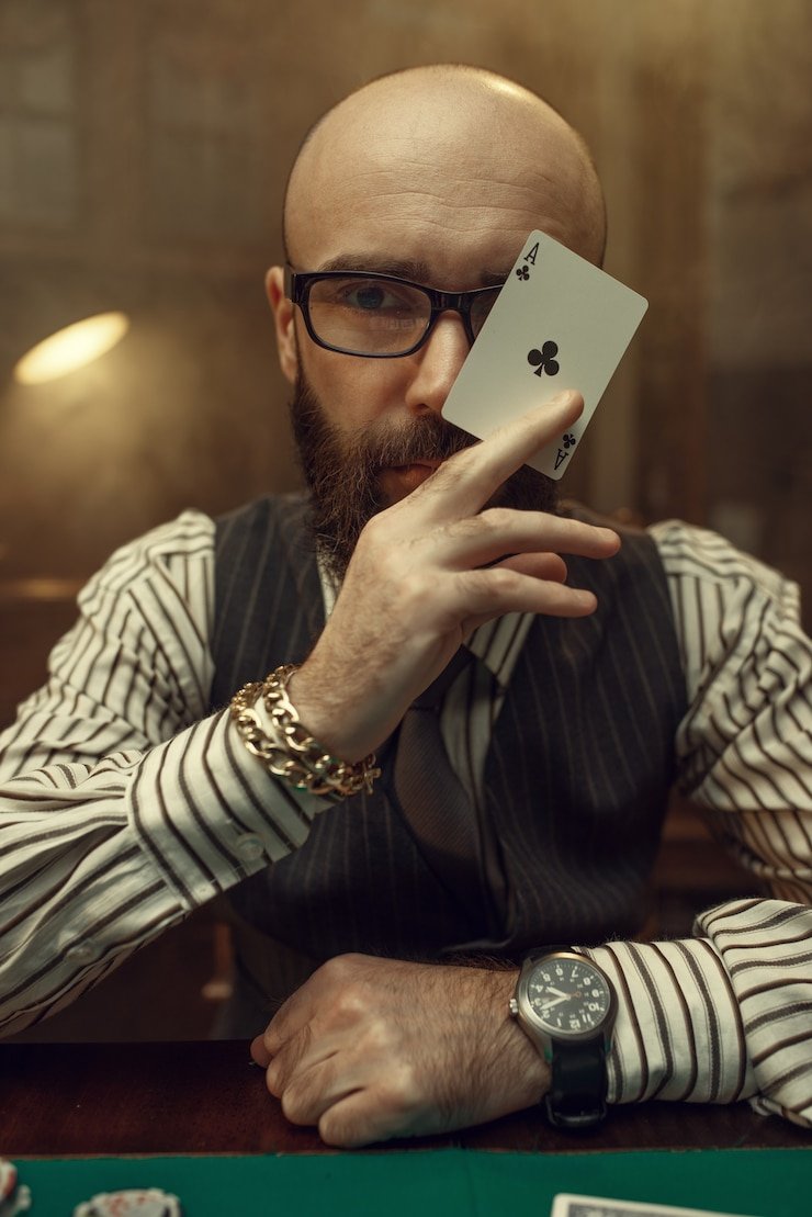 Live dealer studio with Texas Hold'em table layout